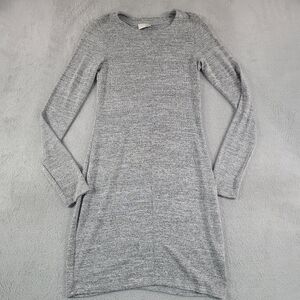 Wilfred Free Gray Long Sleeve Knit Stretchy Dress